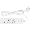 Удлинитель Power Cube, 2р/1.9м выкл.,3USB, 3.5кВт,16А,3x1,0 белый(PC-4-2M)