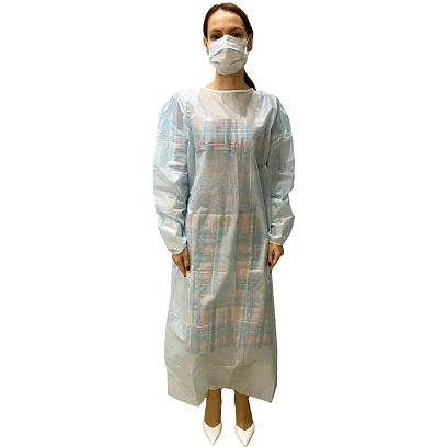 Халат хирург. стер, рук.рез, дл.140 см, р.54-56, пл.40, смс, 1шт