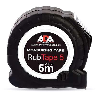 Рулетка ADA RubTape 5 (сталь, с двумя СТОПами, 5 м) (А00156)
