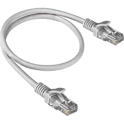 Патч-корд ExeGate UTP-RJ45-RJ45-5e-0,5M-LSZH-GY, cat.5e, 0.5м <EX286379RUS