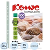 Файл-вкладыш А4 35 мкм Комус зеленый, 100шт