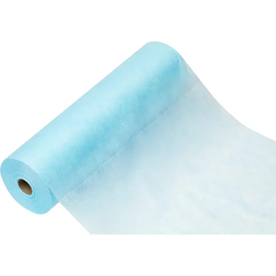 Простыня в рулоне 70х80, голубой (200шт/рул), пл.20, спанбонд, А1, 12722