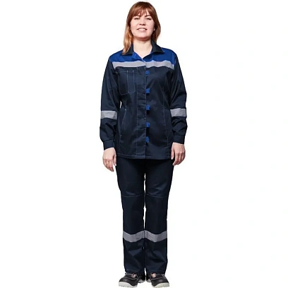 Костюм летний жен. л20-КБР син/вас (р.44-46) 170-176 (Арсенал-СП)