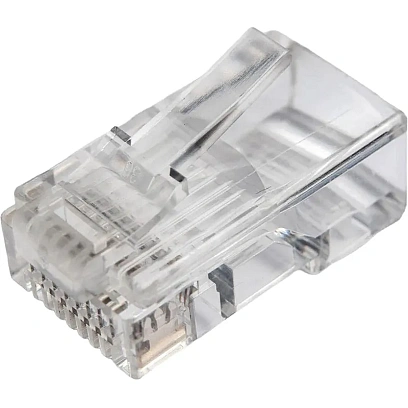 Коннектор TWT TWT-PL45-8P8C RJ45 UTP 8P8C, универсальный, cat.5e, 100шт/уп