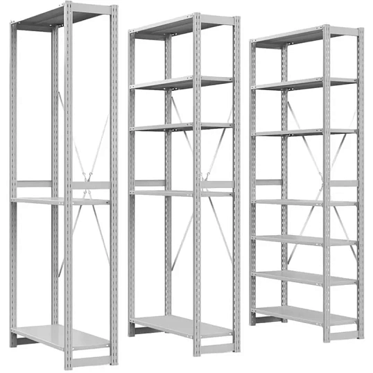 Стеллаж металлический ГТС_ТСУ Универсал, 2200x1060x500, Полки: 6 шт. метал