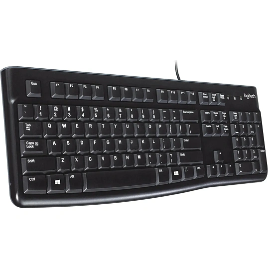 Клавиатура Logitech USB K120 ANSI EN/RU BLACK (920-002583)