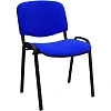 Стул UA_EChair Rio(ИЗО/ISO) чёрн, ткань синяя С-6