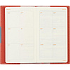 Еженедельник недатированный красный А6  METROPOL, 3-492/02
