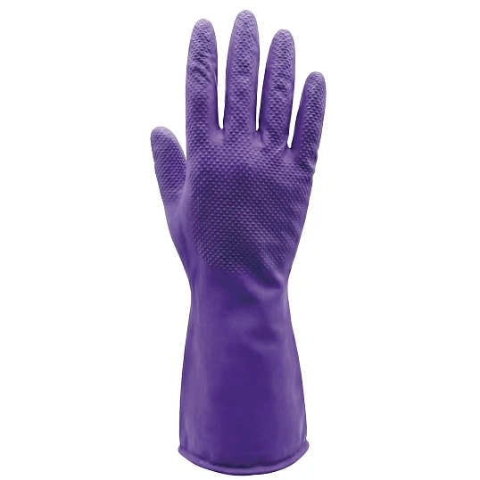 Перчатки резиновые PACLAN нитрил двусторонние фиолетов. р.M 2пары/уп, ПС