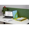 Лоток горизонтальный Attache Bright Colours решетчатый прозрачный желтый