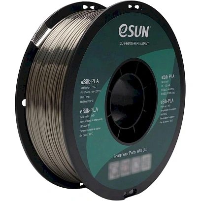 Пластик eSun нить eSilk-PLA, 1.75 mm, bronze, 1kg/roll