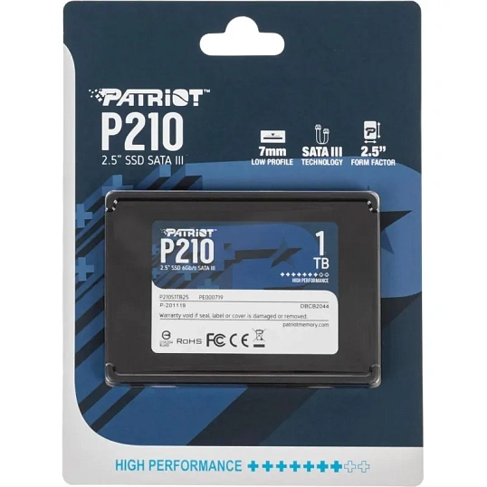SSD Накопитель Patriot SATA-III 1TB P210 2.5(P210S1TB25)