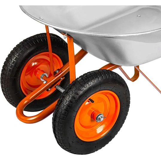 Тачка садово-строительная 2-х колесная СТРОЙМАШ, в коробке, 80л/190кг 17037