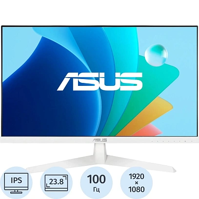 Монитор Asus 23.8 VY249HF-W FHD/IPS/250cd/100Гц/HDMI/белый