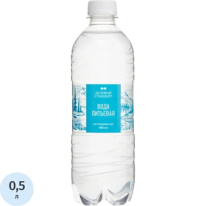 Вода питьевая Деловой Стандарт негаз пэт 0,5л