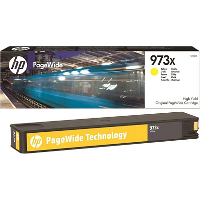 Картридж струйный HP 973XL F6T83AE жел. пов.емк. для PW Pro 452/477