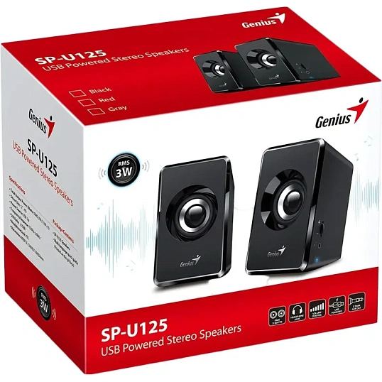 Акустическая система компьютерные Genius, SP-125U