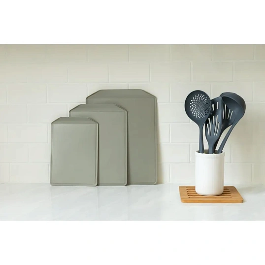 Доска разделочная flex 300х215 мм (металлик бежевый)