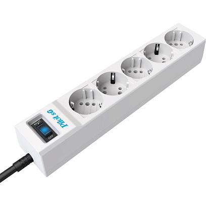 Сетевой фильтр PILOT sG (5р/1,8м/10А/серый)