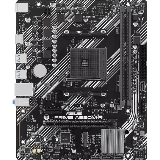 Материнская плата ASUS PRIME A520M-R, AM4, A520, 2xDDR4, mATX