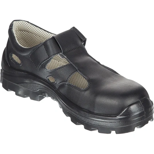 Полуботинки (сандалии)  АЛМИ(арт. 80302-011600) с КП, черные, р.43