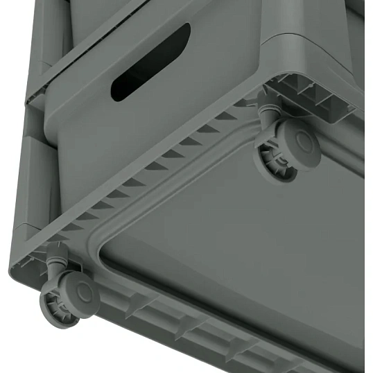 Комод BP_на колесах LUXE, 4 ящика, 300х385х690 мм (серый)