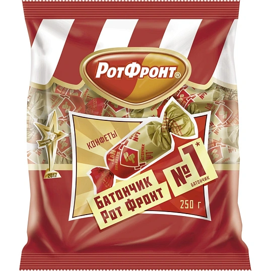 Конфеты шоколадные Батончики Рот Фронт 250г, 142940