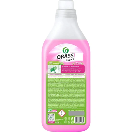 Средство для мытья пола Grass Arena с полирующим эффектом цветущий лотос 1л