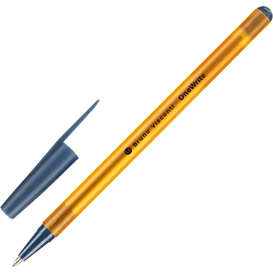 Ручка шариковая неавтомат. OneWrite Summer 1,0мм,лин.0,7мм,син,20-0325/07