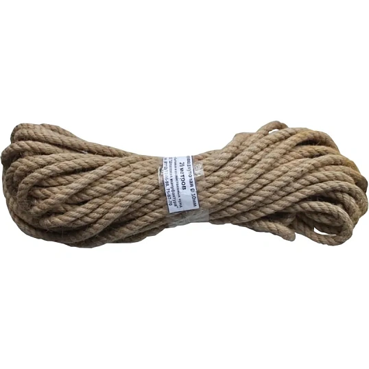 Веревка джутовая 10мм в мотках по 20м