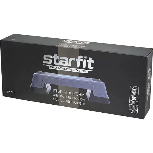Степ-платформа трансформир STARFIT SP-301 76х28х23см,3-х уров,УТ-00018677