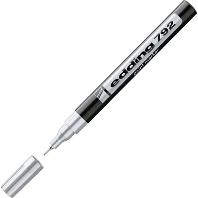 Маркер лаковый EDDING E-792/54 серебряный 0,8мм, пласт. корп