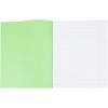 Тетрадь в зеленом офсете  12л., косая линия, штука, внутр.блок 100