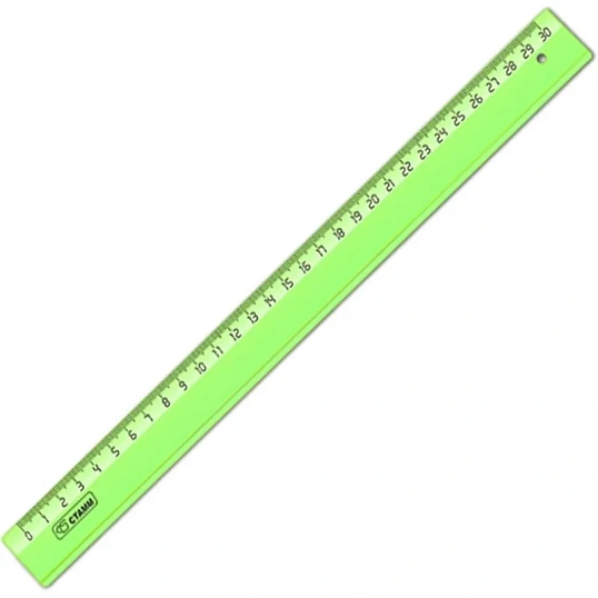 Линейка 30см прозр.   NEON Cristal цвет ассорти  ЛН-32