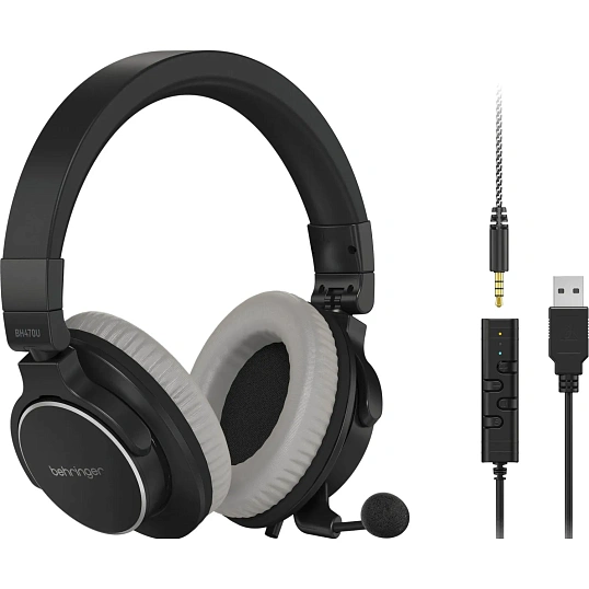 Наушники Behringer BH470U, накладные с микрофоном, 3,5мм/USB
