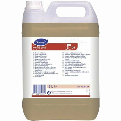 Профхим от пригаров щел д/чист кух Diversey/Suma Grill D9, 5л _Прк
