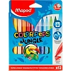 Фломастеры Maped COLOR'PEPS JUNGLE, смываемые,12 цв/наб,845420