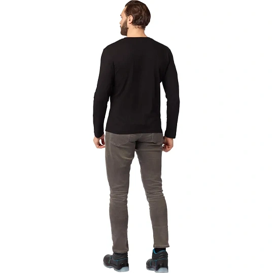 Футболка (160 г.) с длинным рукавом чрн.(XL)