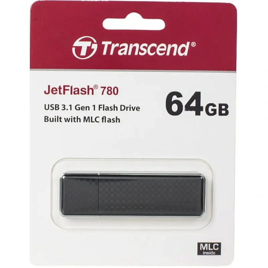 Флеш-память Transcend JetFlash 780, 64Gb, USB 3.1 G1, чер, TS64GJF780