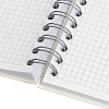 Тетрадь общая А5 Attache Miss Office 128л клетка гребень голубой с серебром