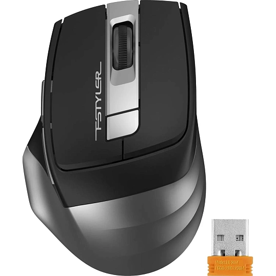 Мышь компьютерная A4Tech Fstyler (FG35 GREY) сер/черн/2000dpi/беспров/6кн