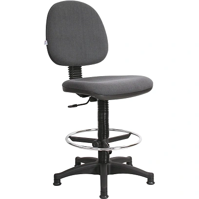 Кресло кассира UN_Regal gtsN3 Ring Base высокая база / ткань серая c38.x
