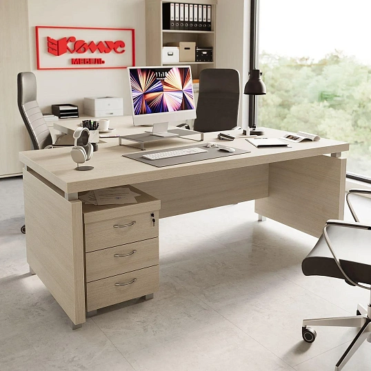 Тумба Мон_EASY Director подст. М93 дуб шамони светлый