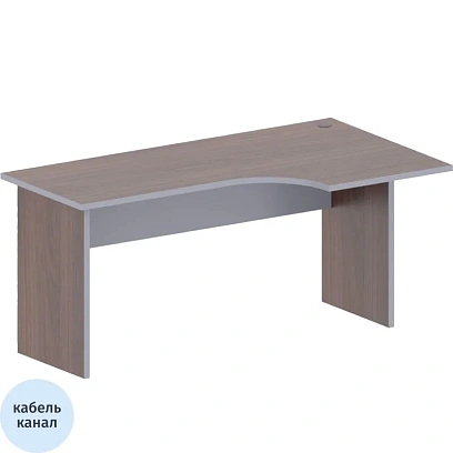 Стол Easy Business правый (439,262) темный дуб/серый (560/570) Ш1600