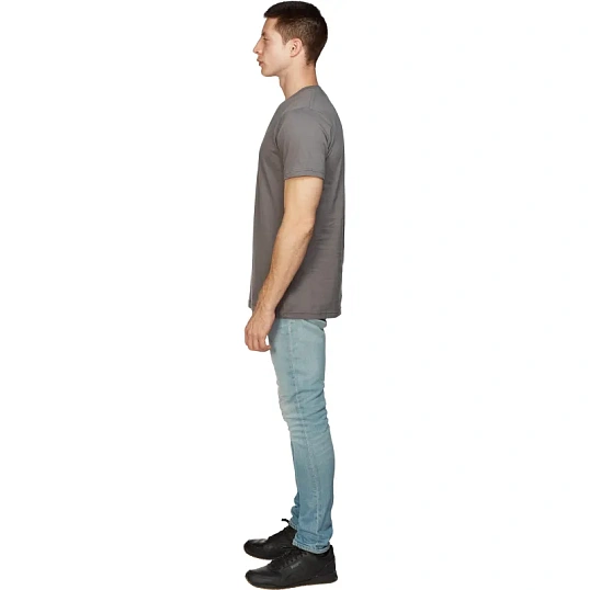 Футболка (160г) с кор.рукавом т.сер.(XXXL)