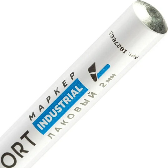 Маркер лаковый TOPFORT Industrial 2 мм синий