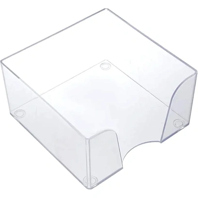 Бокс для бумаги 9х9х5 прозрачный пластик