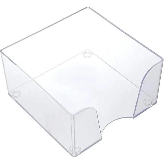 Бокс для бумаги 9х9х5 прозрачный пластик