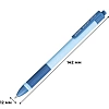 Ручка шариковая автомат. Комус Blue Sky, д.ш. 0,5 мм, гол.корп, манж, синяя
