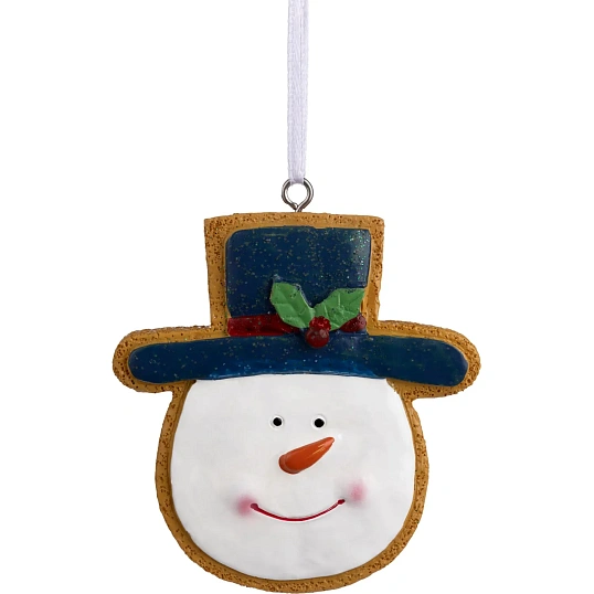 Игрушка подвесная из полирезины / 8x7,5x1,3см арт.93206